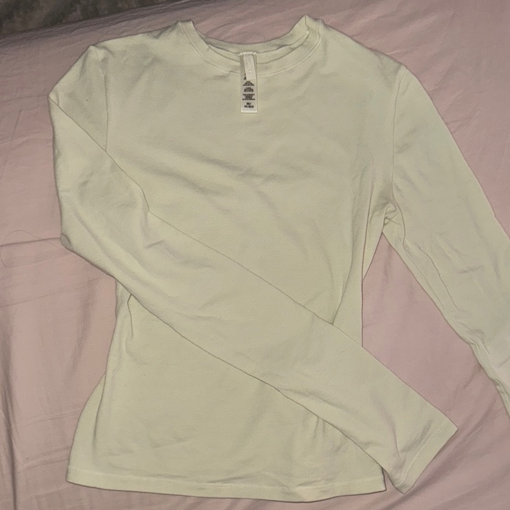 SKIMS Cotton Long Sleeve -Bone